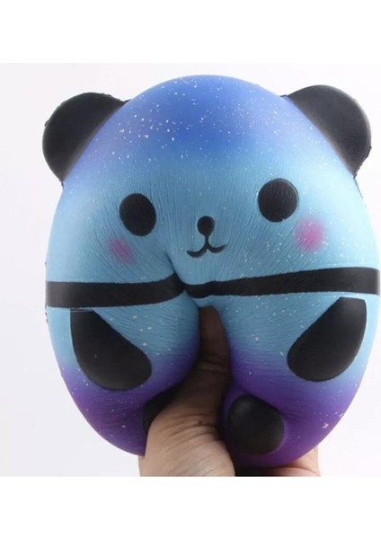 Hd Marketim Sevimli Yavaş Yükselen Squishy Galaksy Panda Oyuncak Çanta Süsü Orta Boy