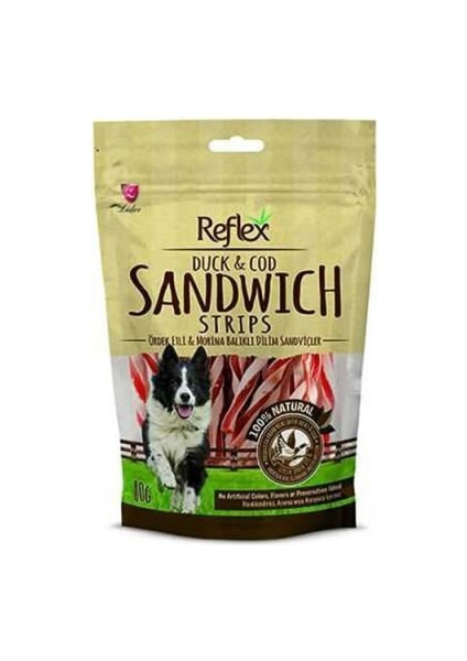 Duck Ördekli ve Balıklı Sandviç Sticks Köpek Ödülü 80 gr