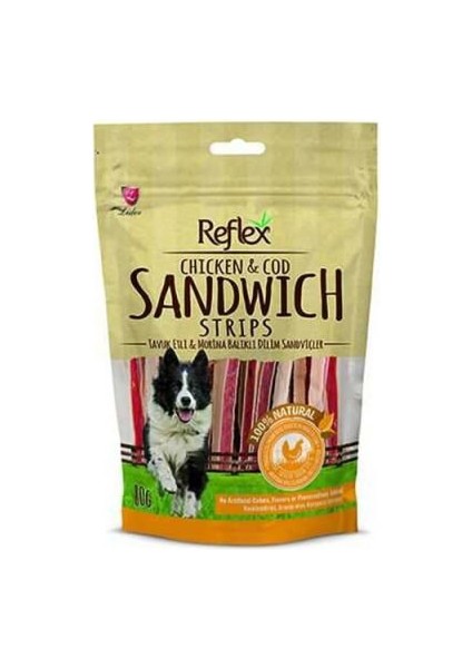 Chicken Tavuk ve Balıklı Sandviç Sticks Köpek Ödülü 80 gr