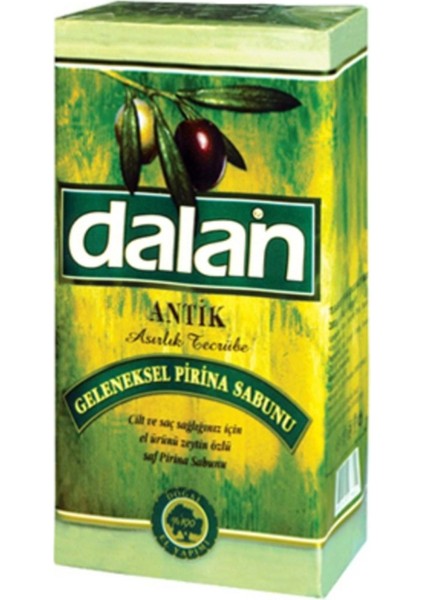 Antik Zeytin Yağlı Geleneksel Yeşil Kalıp Sabun 180 Gr X 5 Li