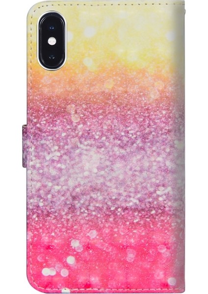 iPhone Xr 6.1 Inç Uyumlu Desen Baskılı Manyetik Standlı Deri Telefon Kılıfı - Renkli (Yurt Dışından)