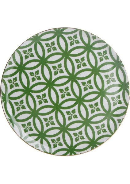 Moroc.ds.1 Yeş Düz Tabak 28CM