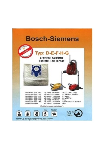 Bosch Logo Bez Toz Torbası 20 Adet - Micro Filtre -