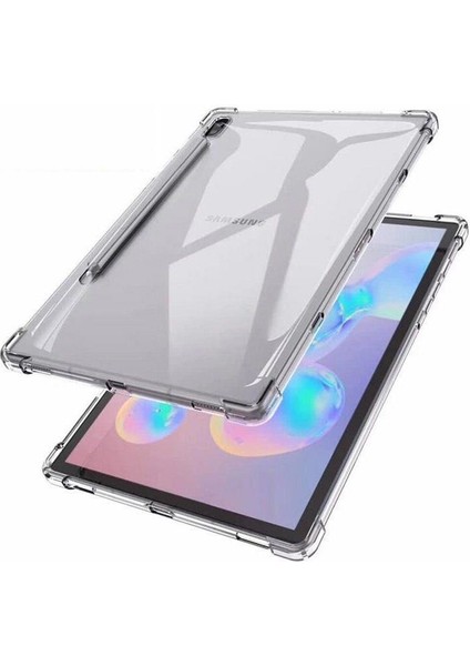 Samsung Galaxy Tab S8+ Plus 12.4" Uyumlu Kılıf Anti Shock Darbe Emici Silikon Esnek Tpu Kapak