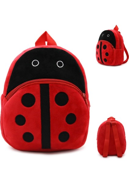 Çocuk Karikatür Kadife Okul Çantası Uğur Böceği fiyatları