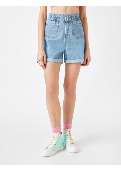 Yüksek Bel Kot Şort modelleri