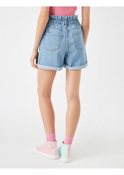 Yüksek Bel Kot Şort fırsatları