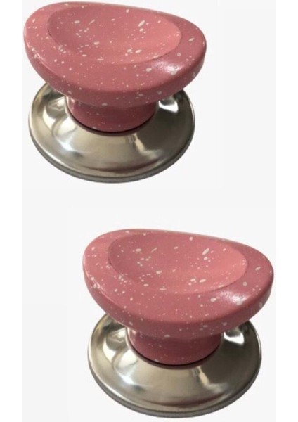 2 Adet Tencere Tava Tepesi Pembe