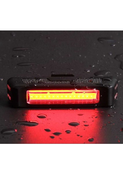 Comet YH-013 USB Şarjlı 100 Lümen Arka Stop Kırmızı LED