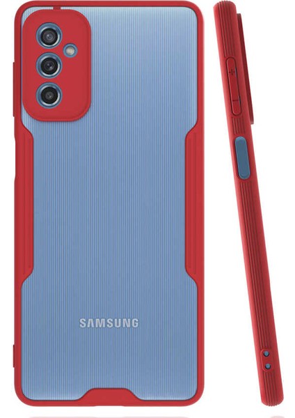 Galaxy M52 Kılıf Zore Parfe Kenarları Pastel Renk Silikon Kılıf