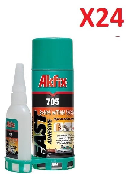 705 Mdf Kit Universal Hızlı Yapıştırıcı 200 ml + 50 gr (1 Koli - 24 Adet)