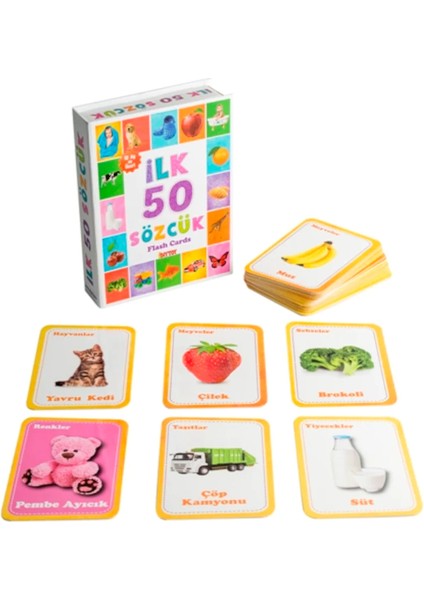 Diy-Toy Diytoy, Zeka Kartları, Eğitici Kartlar, 4 Lü Set, Hafıza Kartları