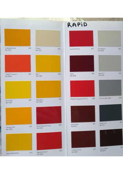 Rapid Endüstriyel Boya 0,75 kg Ral 6005 Çit Yeşili modelleri