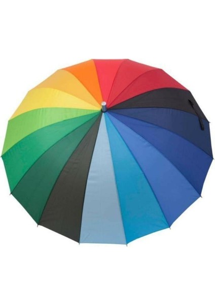 Dzc Kuzenler Avm Renkli Gökkuşağı Baston Şemsiye
