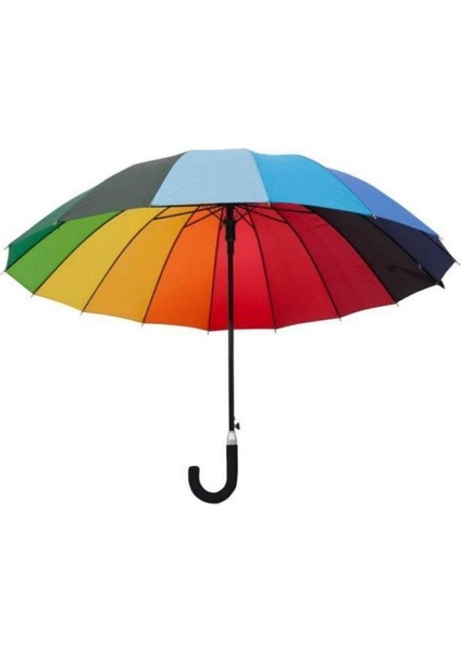 Dzc Kuzenler Avm Renkli Gökkuşağı Baston Şemsiye fiyatları