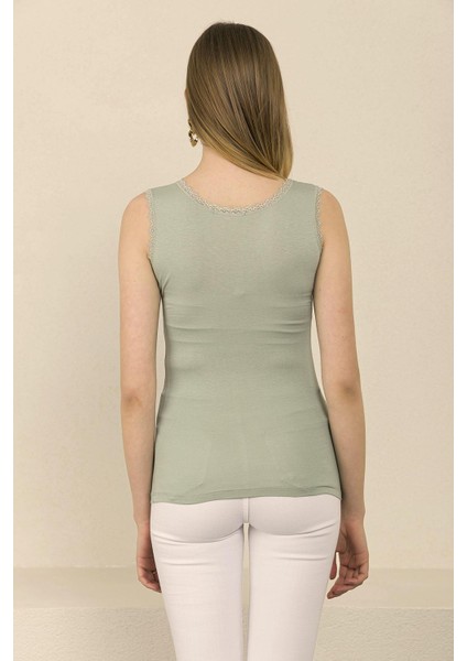 Kadın Dantel Detaylı Penye Atlet 220002 - indirimleri