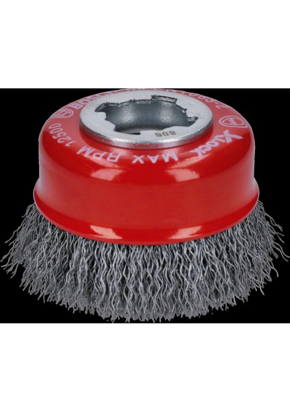 Bosch - X-Lock - Clean Serisi Metal Için Saçaklı Tel Fırça 75*0,3 mm