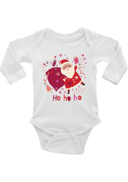 Ho Ho Ho Yılbaşı Bebek Body - Yeni Yıl Body