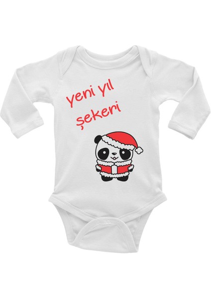Yeni Yıl Şekeri Bebek Body - Yeni Yıl Body