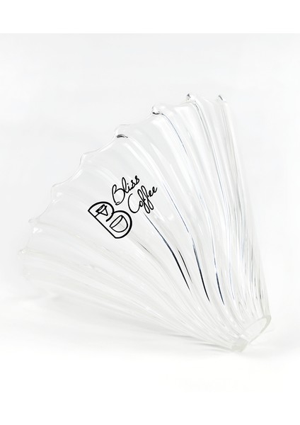 V60 Filtre Kahve Demleme Set Cam Dripper / Pour Over Ahşap Stand Cam Seti V2