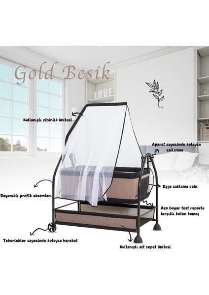Gold Beşik C-1009 - Gri