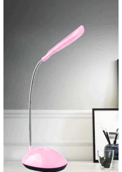 LED Masa Lambası Taşınabilir Pilli LED Masa Lambası Aç Kapa Pratik Kullanılabilir Masa Lambası