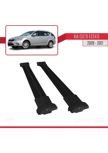 Kia Ceed Estate - Sw 2009-2012 Arası Ara Atkı Tavan Barı Siyah fiyatları
