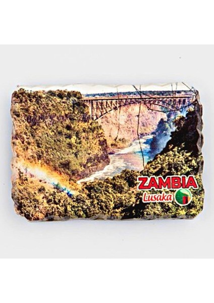 Zambiya Lusaka Temalı Kırık Magnet