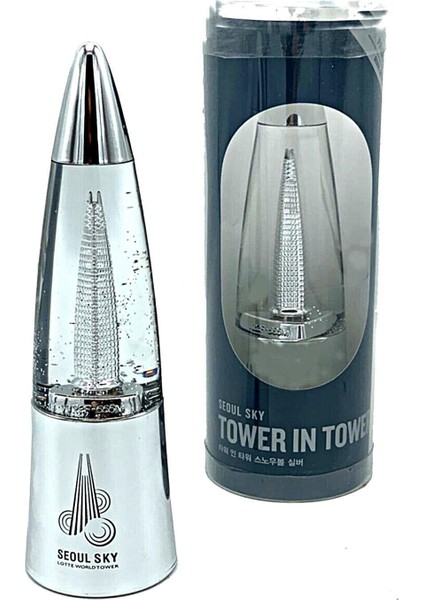 Dünyadan Hediyeler Güney Kore Seul Sky Tower In Tower LED 16 cm