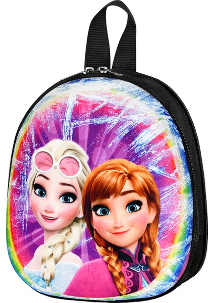 3D Kabartmalı Frozen Elsa Anaokulu Kreş ve Günlük Kullanım Sırt Çantası 2-6 Yaş