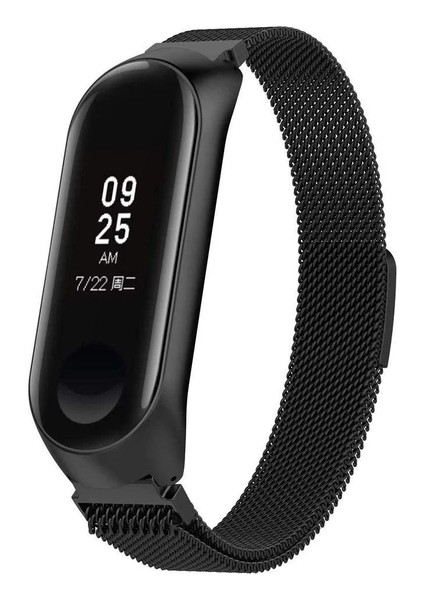 Xiaomi Mi Band 4 - Mi Band 3 Akıllı Bileklik Metal Kayış Kordon Milano