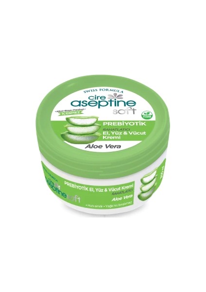 Cire Aseptine Soft Aloe Vera Prebiyotik Nemlendirici Bakım Kremi 30 ml