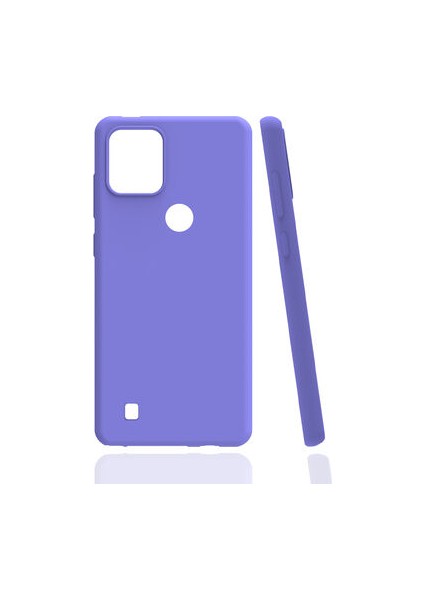 Realme C21Y Kılıf Mat Renk Soft Lüks Silikon Kapak