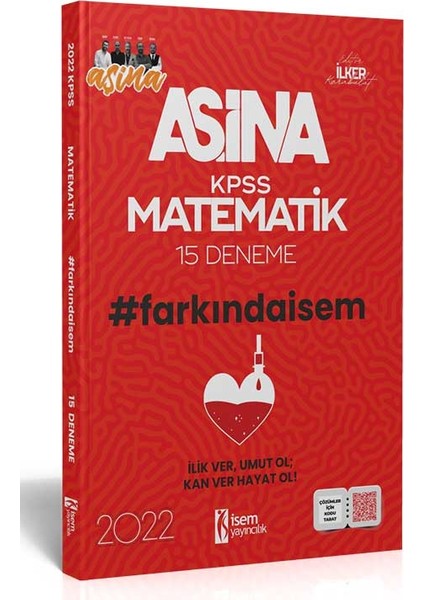 Aşina Farkında KPSS 2022 Matematik 15 Deneme