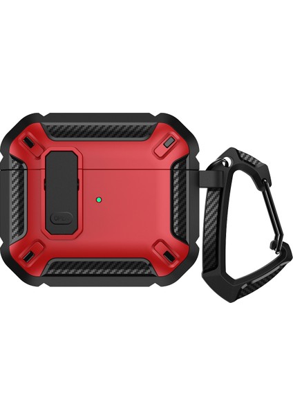 Kalkan Darbeye Dayanıklı Kulaklık Koruyucu Kılıf Airpods Için Kanca ile 3 (Yurt Dışından)