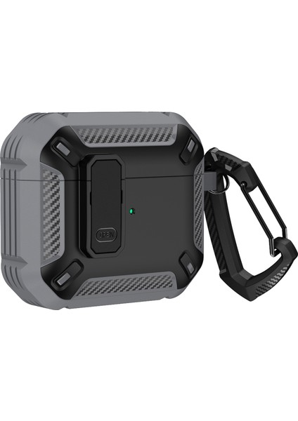 Kalkan Darbeye Dayanıklı Kulaklık Koruyucu Kılıf Airpods Için Kanca ile 3 (Yurt Dışından) fiyatları