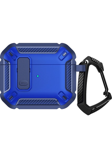 Kalkan Darbeye Dayanıklı Kulaklık Koruyucu Kılıf Airpods Için Kanca ile 3 (Yurt Dışından)