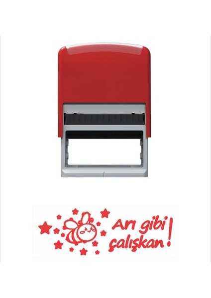 Arı Gibi Çalışkan Öğretmen Kaşesi Kırmızı