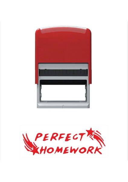 Baskı Life Perfect Homework Öğretmen Kaşesi Kırmızı