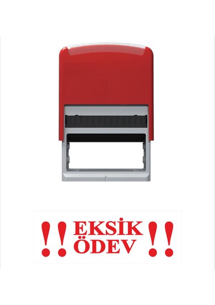 Eksik Ödev Öğretmen Kaşesi Kırmızı