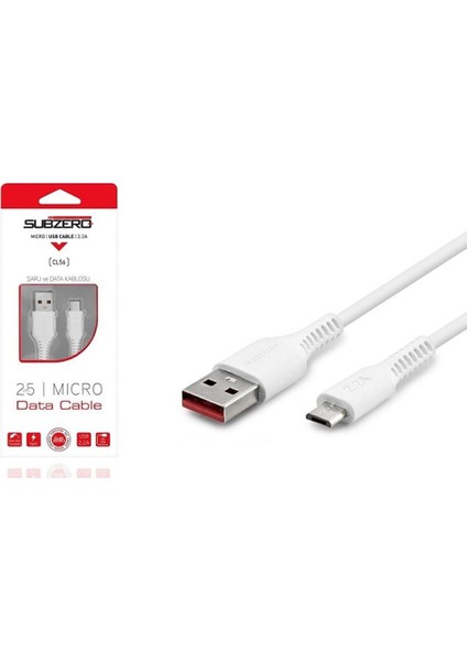 Micro Powerbank USB Şarj ve Data Kablo | Hızlı 2.0A - 25CM - CL56