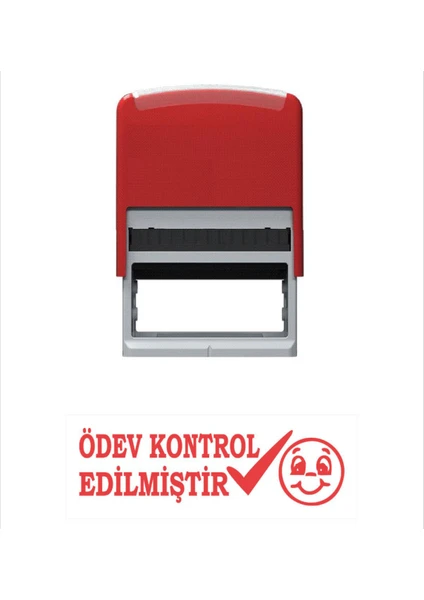 Baskı Life Ödev Kontrol Edilmiştir Öğretmen Kaşesi Kırmızı