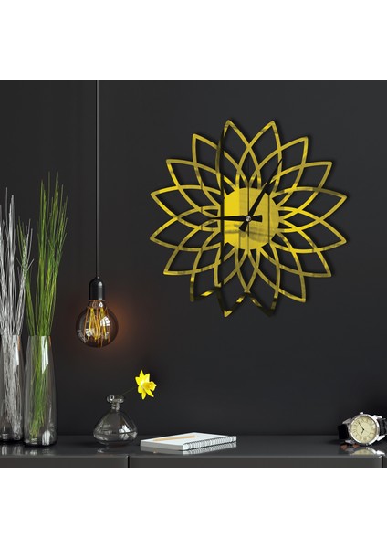 W'clock Geometrik Ayna Duvar Saati