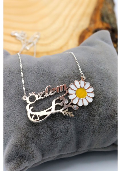 Papatya Model Isimli Gümüş Bayan Kolye 201020383