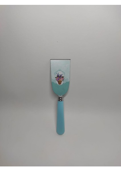 dekoratif çiçek baskılı mini pasta spatulası 21 cm mini kek pasta spatulası small spatula modelleri