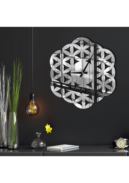 W'clock Geometrik Ayna Duvar Saati