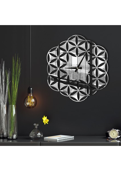 W'clock Geometrik Ayna Duvar Saati