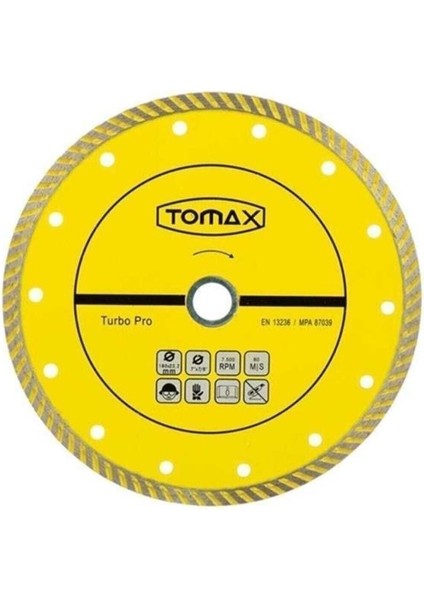 Mpa 87039 180X22.2 Turbo Pro Granit Mermer Fayans Kesici