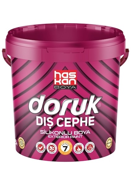 Doruk Dış Cephe Boyası Silikonlu Siyah 10 kg