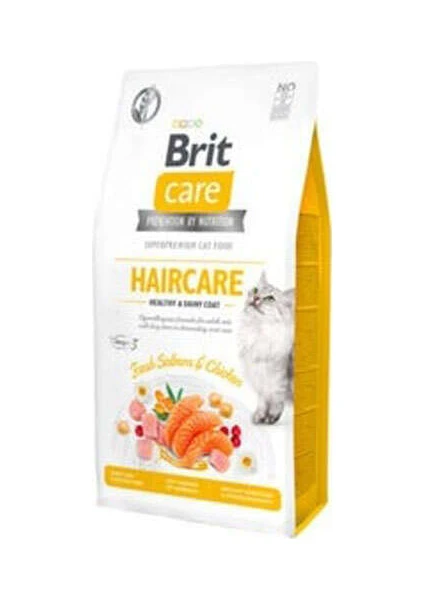 Brit Care Haircare Somon Tavuk Deri ve Tüy Sağlığı Tahılsız Kedi Maması 2 kg